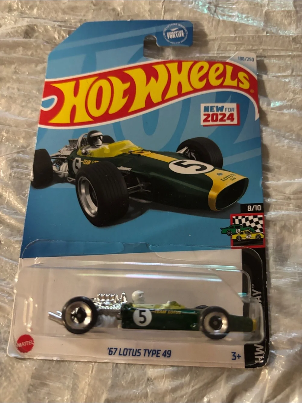 Hot Wheels '67 Lotus Type 49 Die-Cast Racing Car - Green & Yellow